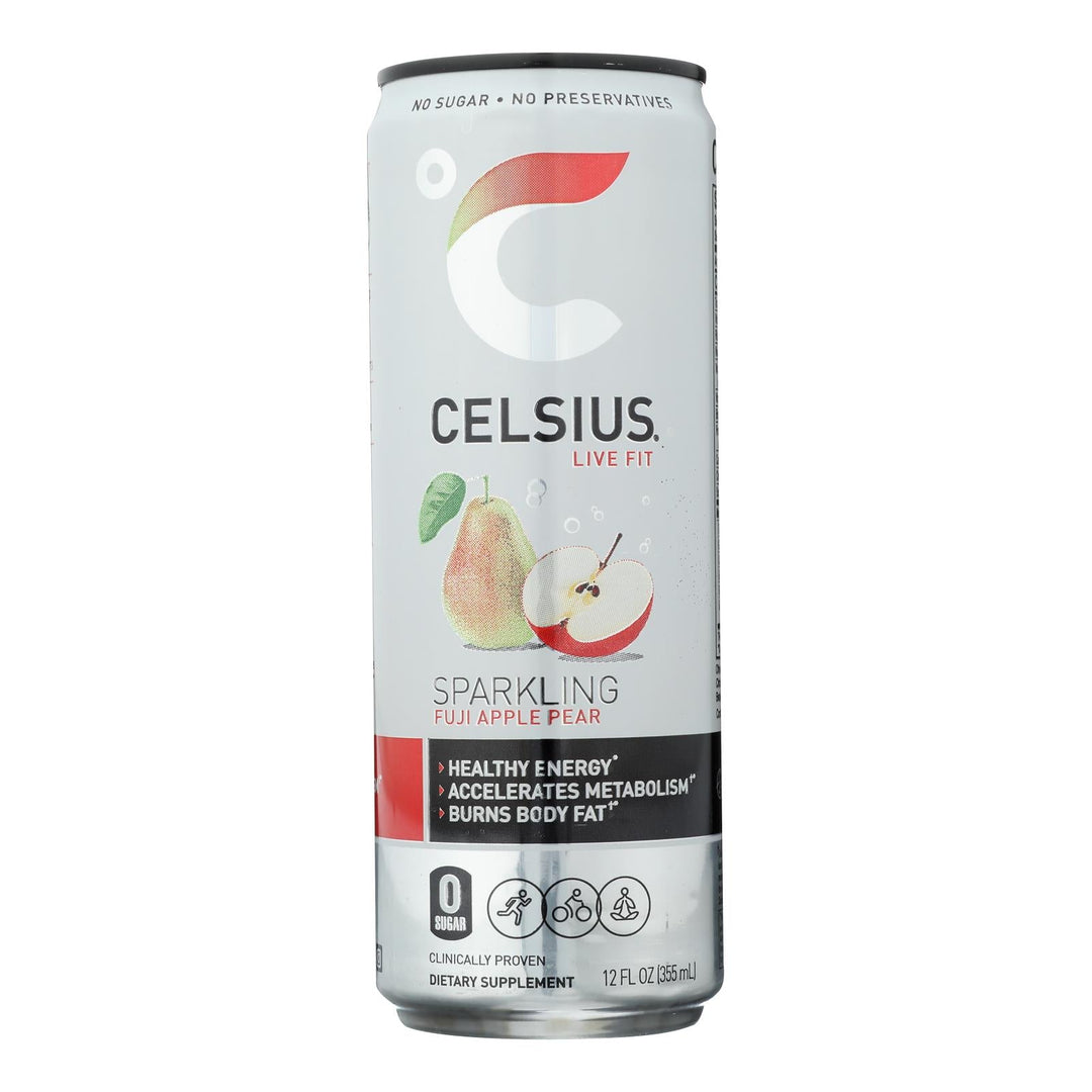 Celsius Inc. - Drink Sparkling Apple Pear - Case Of 12 - 12 Fz - Maras Green
